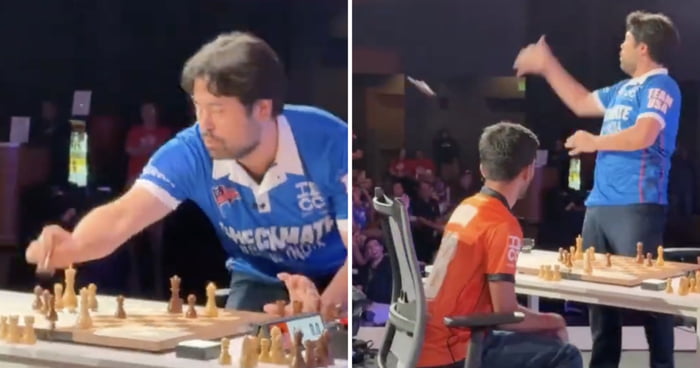 Controversial Chess Moment After Winner Throws King Piece Into Audience
