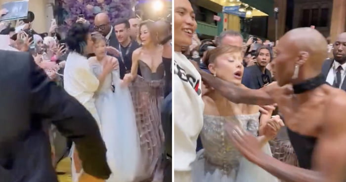 Ariana Grande Grabbed By Fan At 'Wicked' Premiere As Cynthia Erivo Jumps To Protect Her