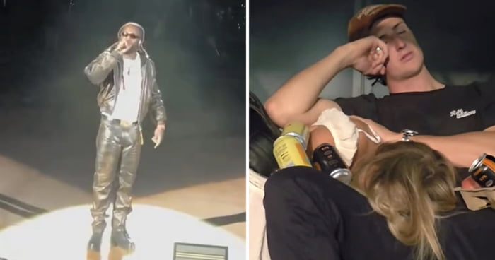 Rapper Burna Boy Calls Out Sleeping Couple Mid-Show, Tells The Boyfriend To Take Her Home