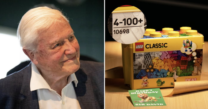 LEGO Raises Age Limit To 100+ For Sir David Attenborough