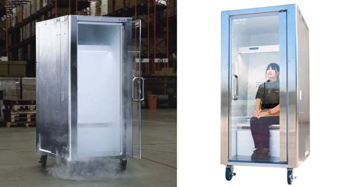 Japanese Company Made A Human-Sized Fridge To Combat Summer Heatwaves