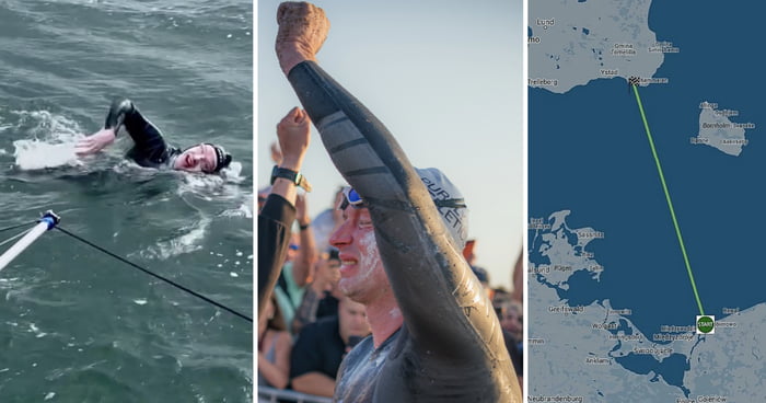 Man Makes History By Swimming Across Baltic Sea Nonstop For 55 Hours Without Sleep