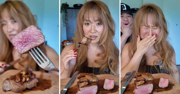 Woman Who Had Been Vegan For 14 Years Breaks Down In Tears After Eating Steak