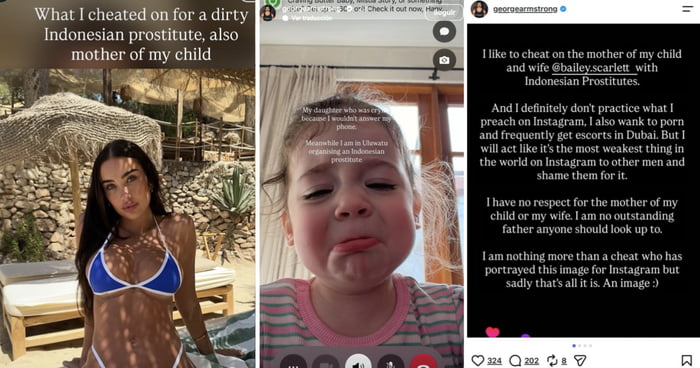 Fitness Influencer's Wife Posts Cheating Confessions On His Instagram With 300k Followers